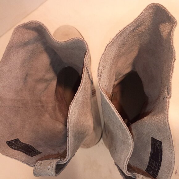 LAND'S END Women's 7.5D US/38 EU Flat Slouchy 9" Boot Warm Graphite Gray Suede - Picture 11 of 13